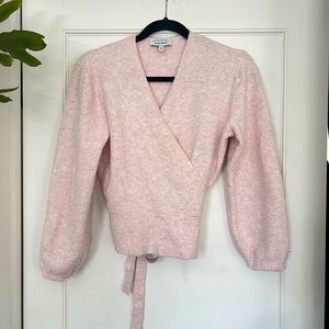 & Other Stories Pink Wrap Sweater | US XS